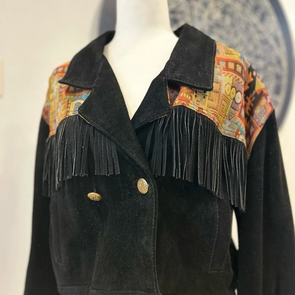 Vintage Western Suede Jacket - Picture 3 of 9